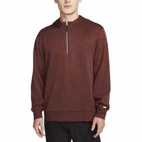 Nike Dri-FIT Hoodie Golf Pullover Burgundy Crush/Dark Pony/Brushed Silver - FW23 Men