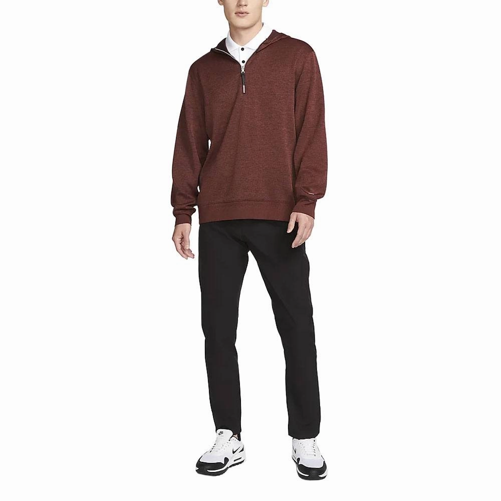 Nike Dri-FIT Hoodie Golf Pullover Burgundy Crush/Dark Pony/Brushed Silver - FW23 Men