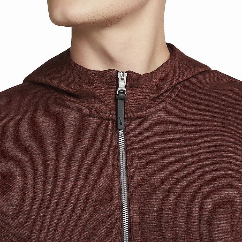 Nike Dri-FIT Hoodie Golf Pullover Burgundy Crush/Dark Pony/Brushed Silver - FW23 Men