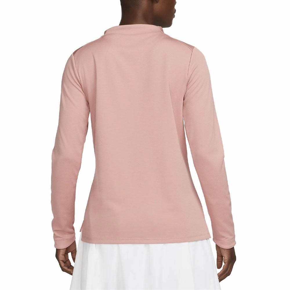 Nike Dri-FIT UV Advantage Crew Golf Mock Red Stardust/White - FW23 Women