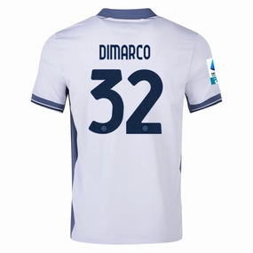 Nike Inter Milan Federico Dimarco Away Jersey w/ Serie A   Scudetto Patch 24/25 (Summit White/Iris Whisper)