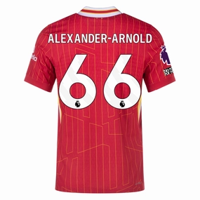 Nike Liverpool Match Authentic Trent Alexander-Arnold Home Jersey w/ EPL   No Room For Racism Patches 24/25 (Gym Red/Chrome Yellow) (Copy)