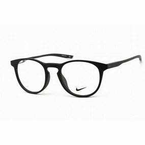 Nike Men's Eyeglasses - Clear Lens Black Plastic Round Shape Frame | Nike 7285 001