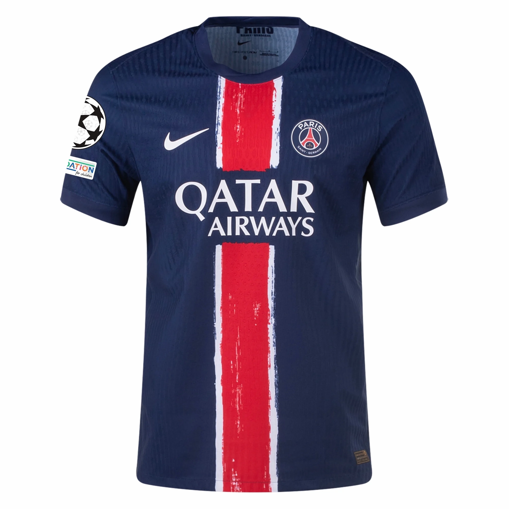 Nike Paris Saint-Germain Match Authentic Gonçalo Ramos Home Jersey w/ Champions League Patches 24/25 (Midnight Navy/White)
