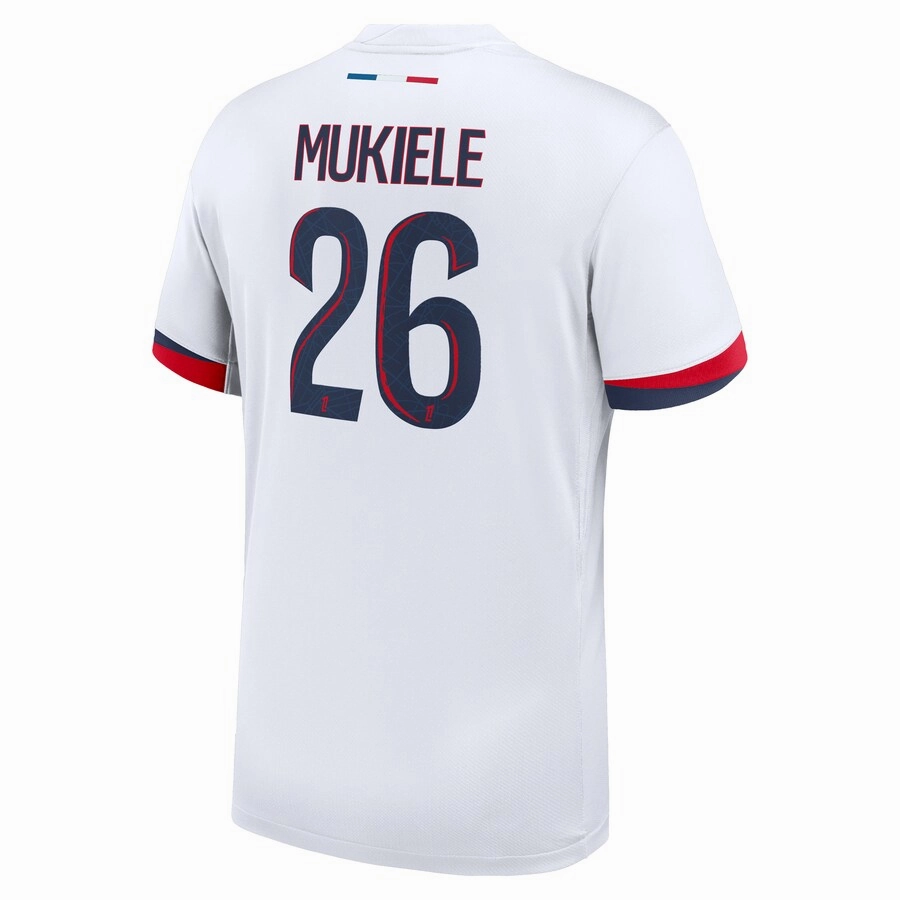 Nike Paris Saint-Germain Nordi Mukiele Away Jersey 24/25 (White/Midnight Navy)