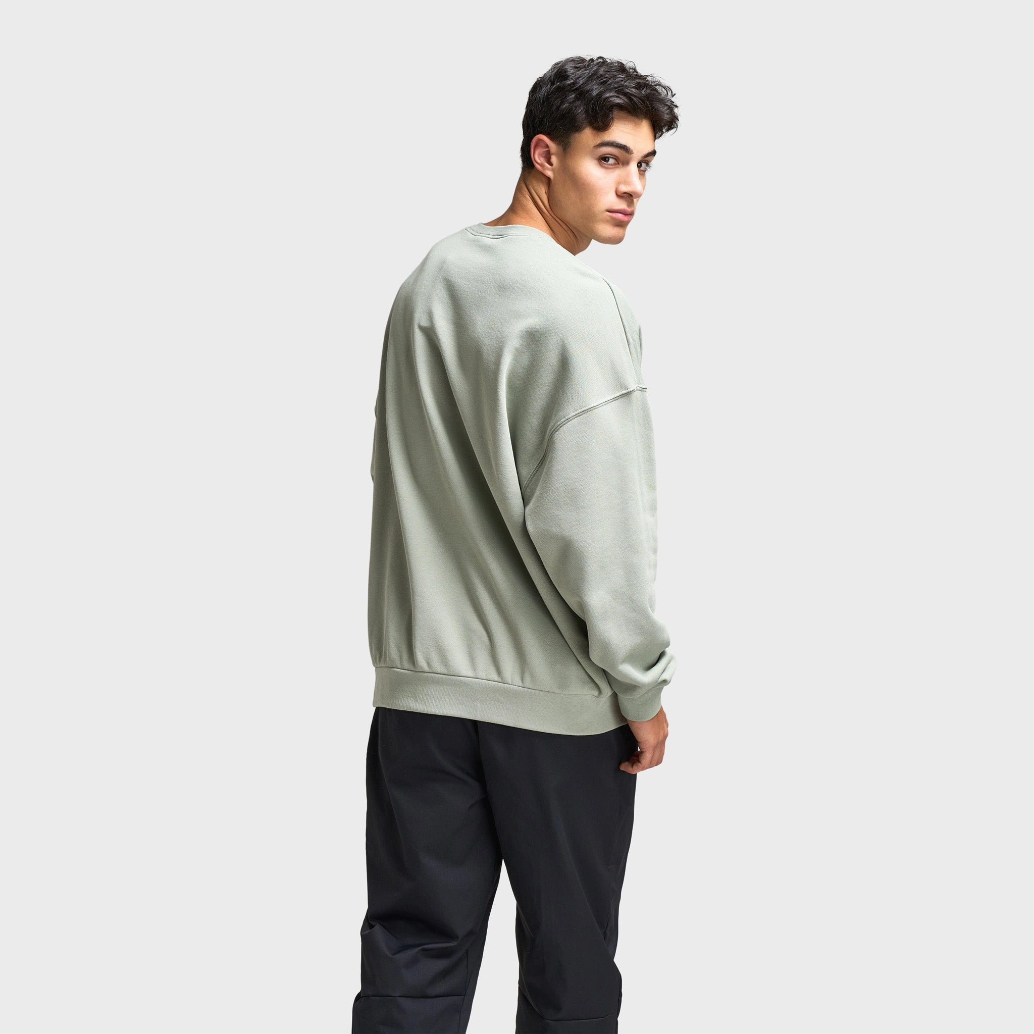 Nike Sportswear Club Fleece Oversized Crewneck Jade Horizon / White