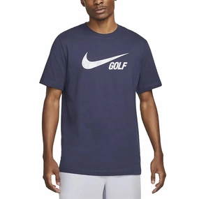 Nike Tee Swoosh Golf T-Shirt Midnight Navy - SS23 Men