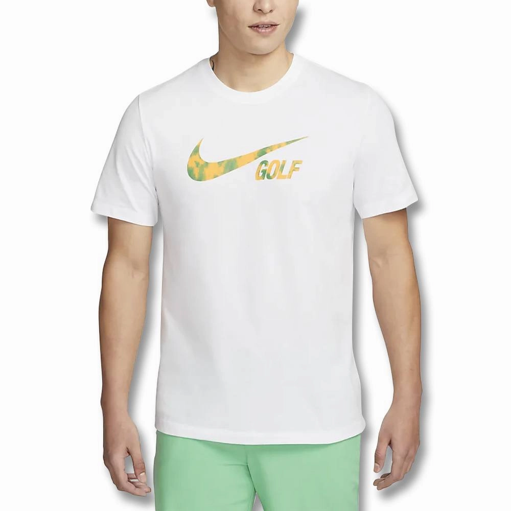 Nike Tee Swoosh Golf T-Shirt White - SS23 Men