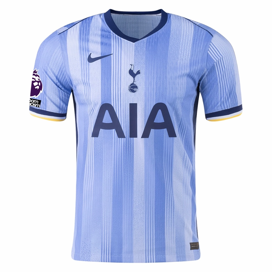 Nike Tottenham Cristian Romero Authentic Away Jersey w/ EPL   No Room For Racism Patches 24/25 (Cobalt Bliss/Binary Blue)