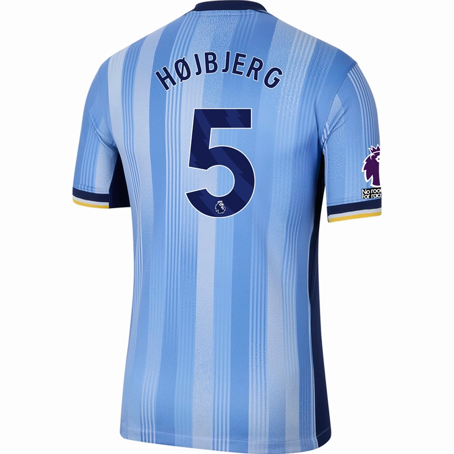 Nike Tottenham Pierre-Emile Højbjerg Away Jersey w/ EPL   No Room For Racism Patches 24/25 (Cobalt Bliss/Binary Blue)