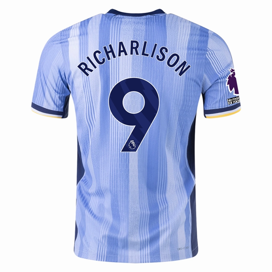 Nike Tottenham Richarlison Authentic Away Jersey w/ EPL   No Room For Racism Patches 24/25 (Cobalt Bliss/Binary Blue)