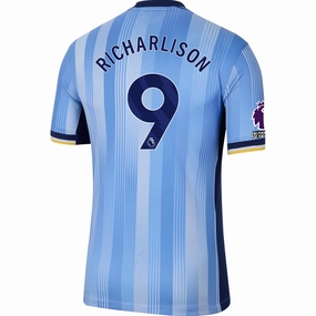 Nike Tottenham Richarlison Away Jersey w/ EPL   No Room For Racism Patches 24/25 (Cobalt Bliss/Binary Blue)