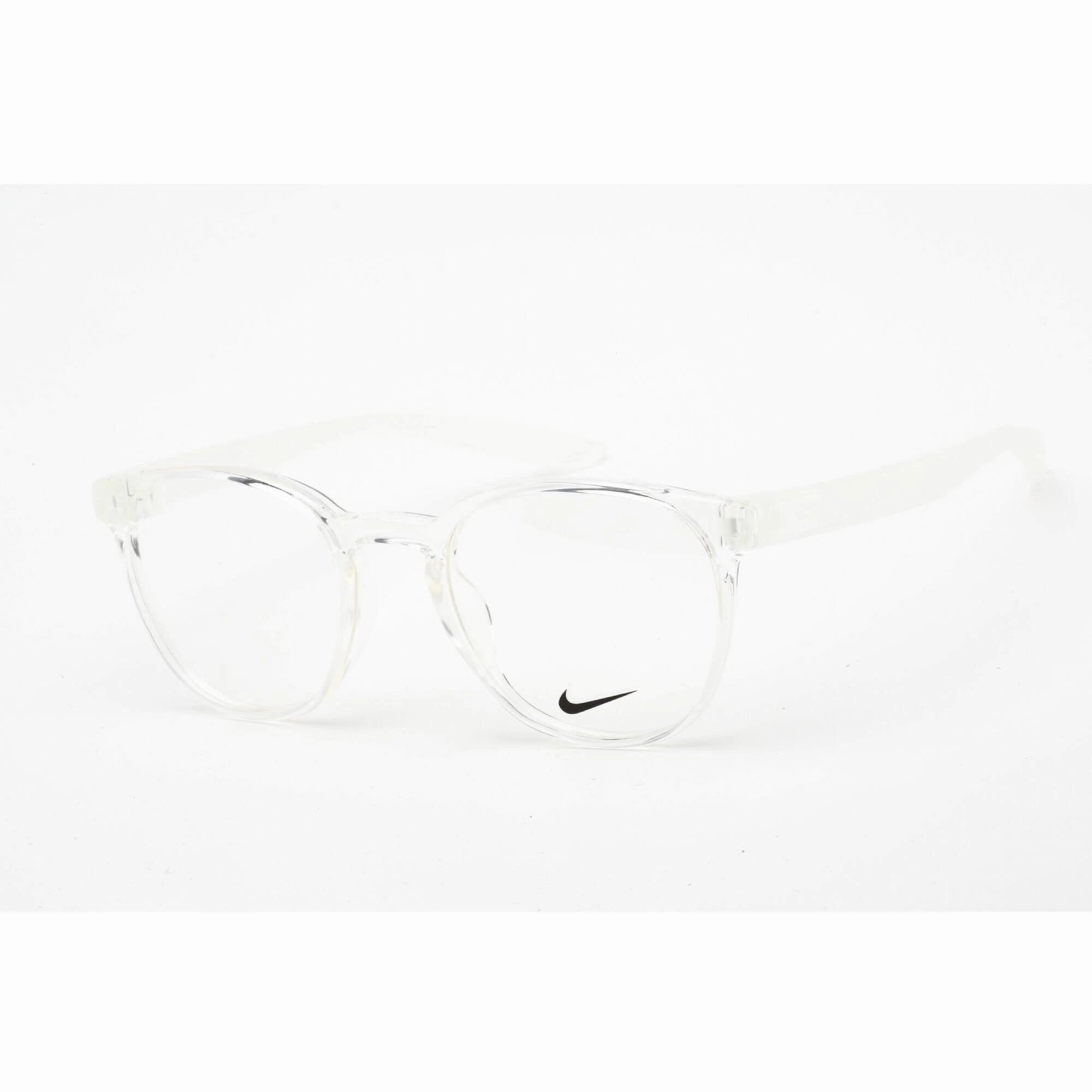 Nike Unisex Eyeglasses - Clear Lens Plastic Full Rim Round Shape Frame | NIKE 7301 900