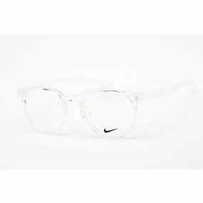 Nike Unisex Eyeglasses - Clear Lens Plastic Full Rim Round Shape Frame | NIKE 7301 900