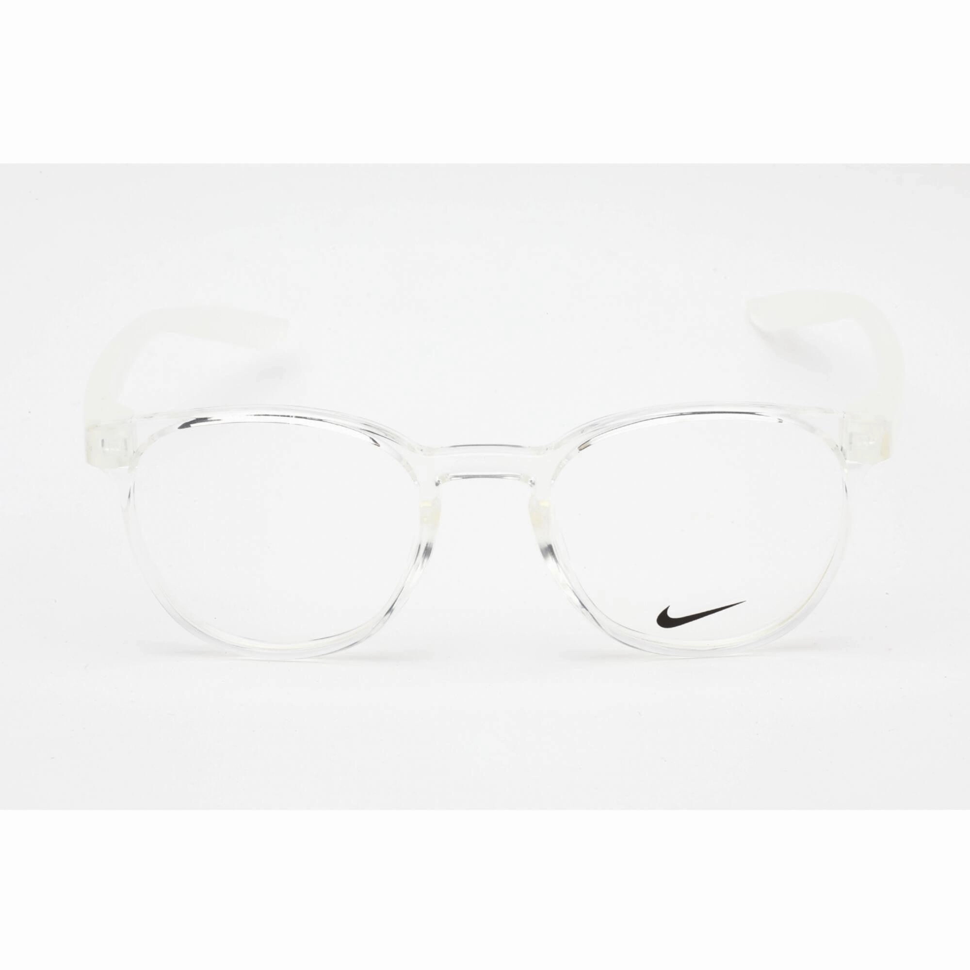 Nike Unisex Eyeglasses - Clear Lens Plastic Full Rim Round Shape Frame | NIKE 7301 900