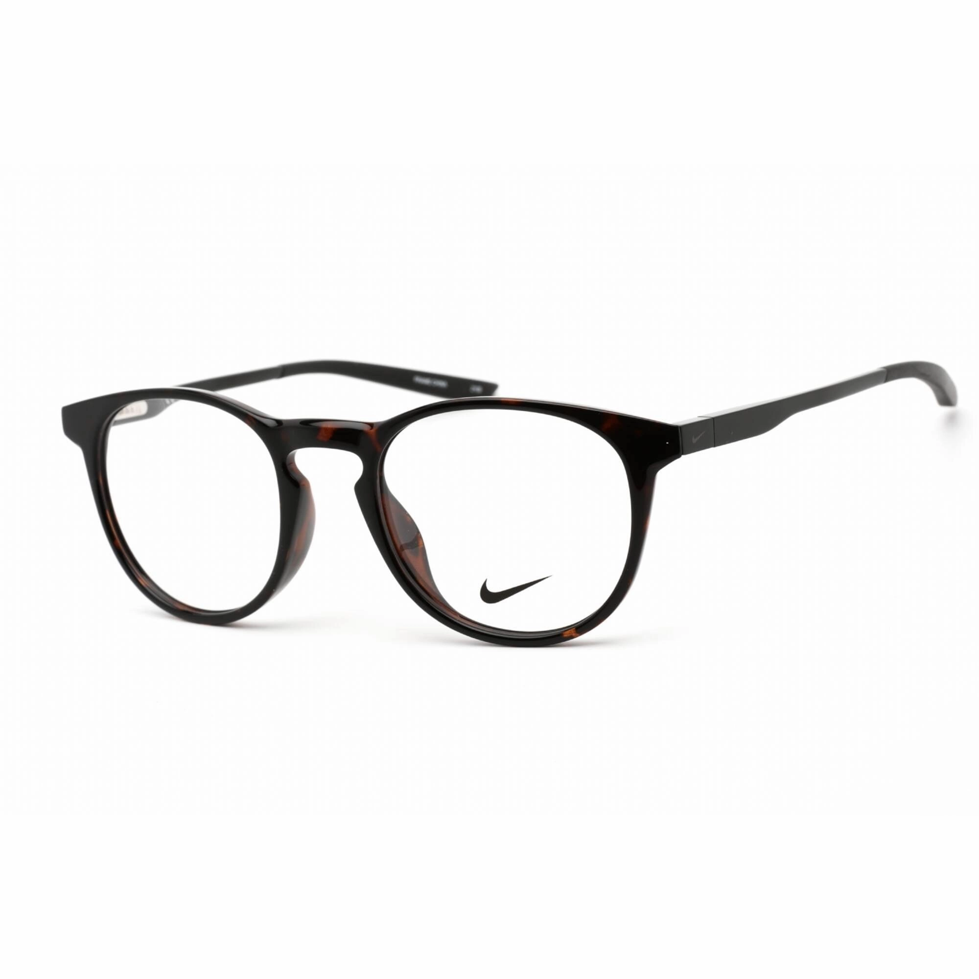 Nike Unisex Eyeglasses - Clear Lens Soft Tortoise Plastic Round Frame | Nike 7285 240