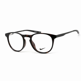 Nike Unisex Eyeglasses - Clear Lens Soft Tortoise Plastic Round Frame | Nike 7285 240