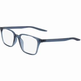 Nike Unisex Eyeglasses - Clear Lens Thunderstorm Plastic Square Frame | Nike 7126 410