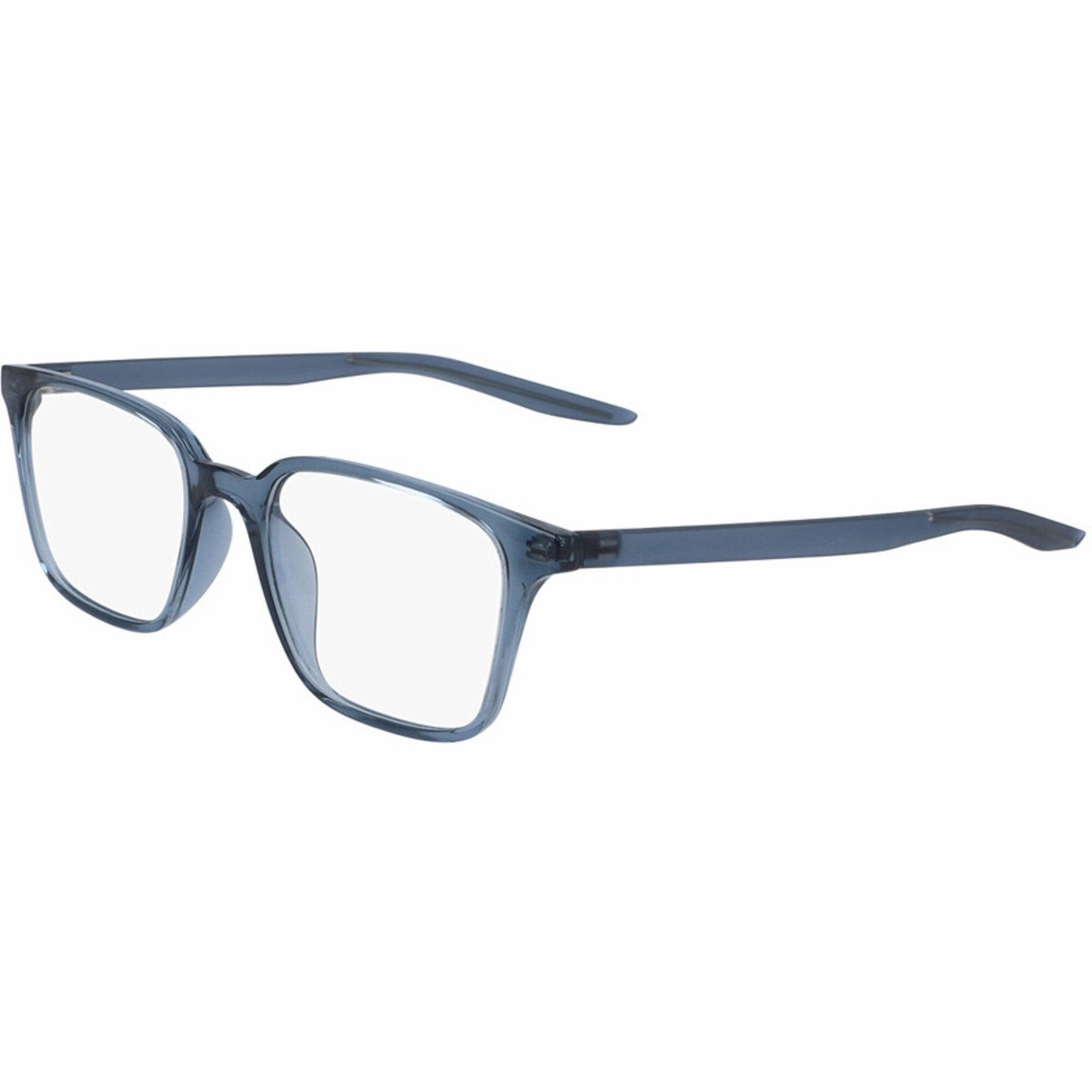 Nike Unisex Eyeglasses - Clear Lens Thunderstorm Plastic Square Frame | Nike 7126 410