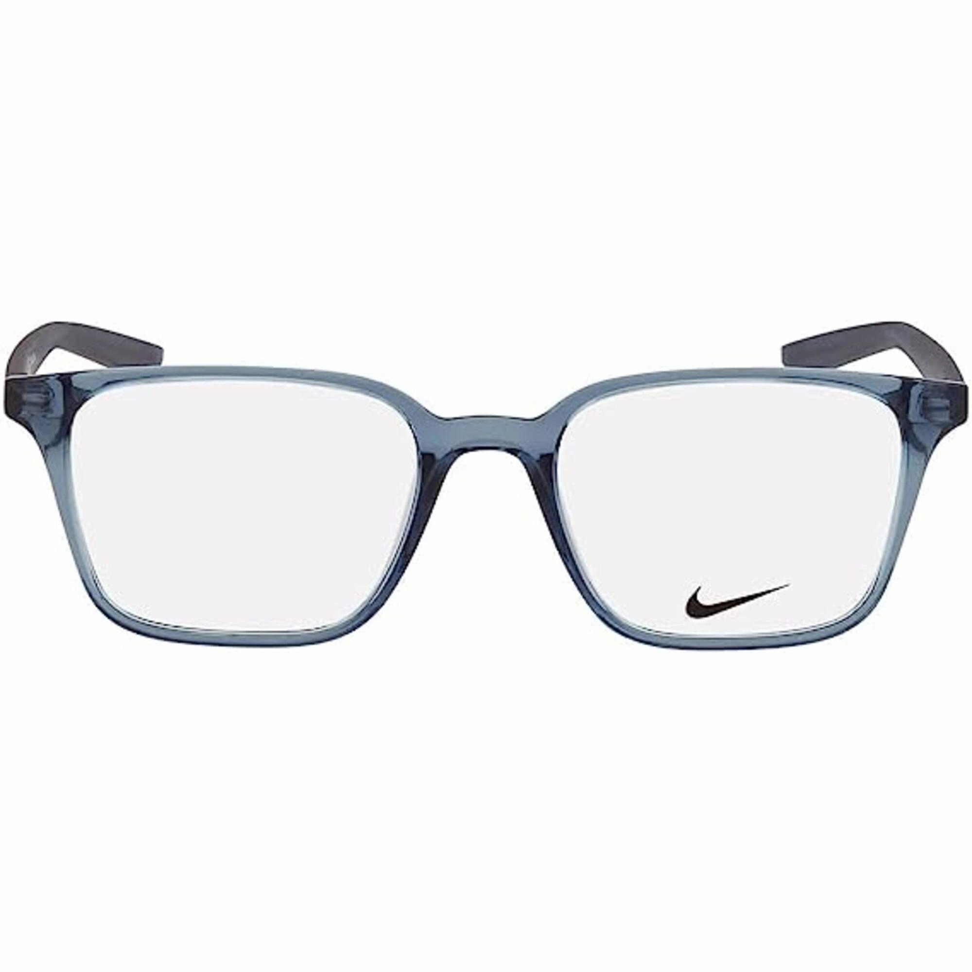 Nike Unisex Eyeglasses - Clear Lens Thunderstorm Plastic Square Frame | Nike 7126 410