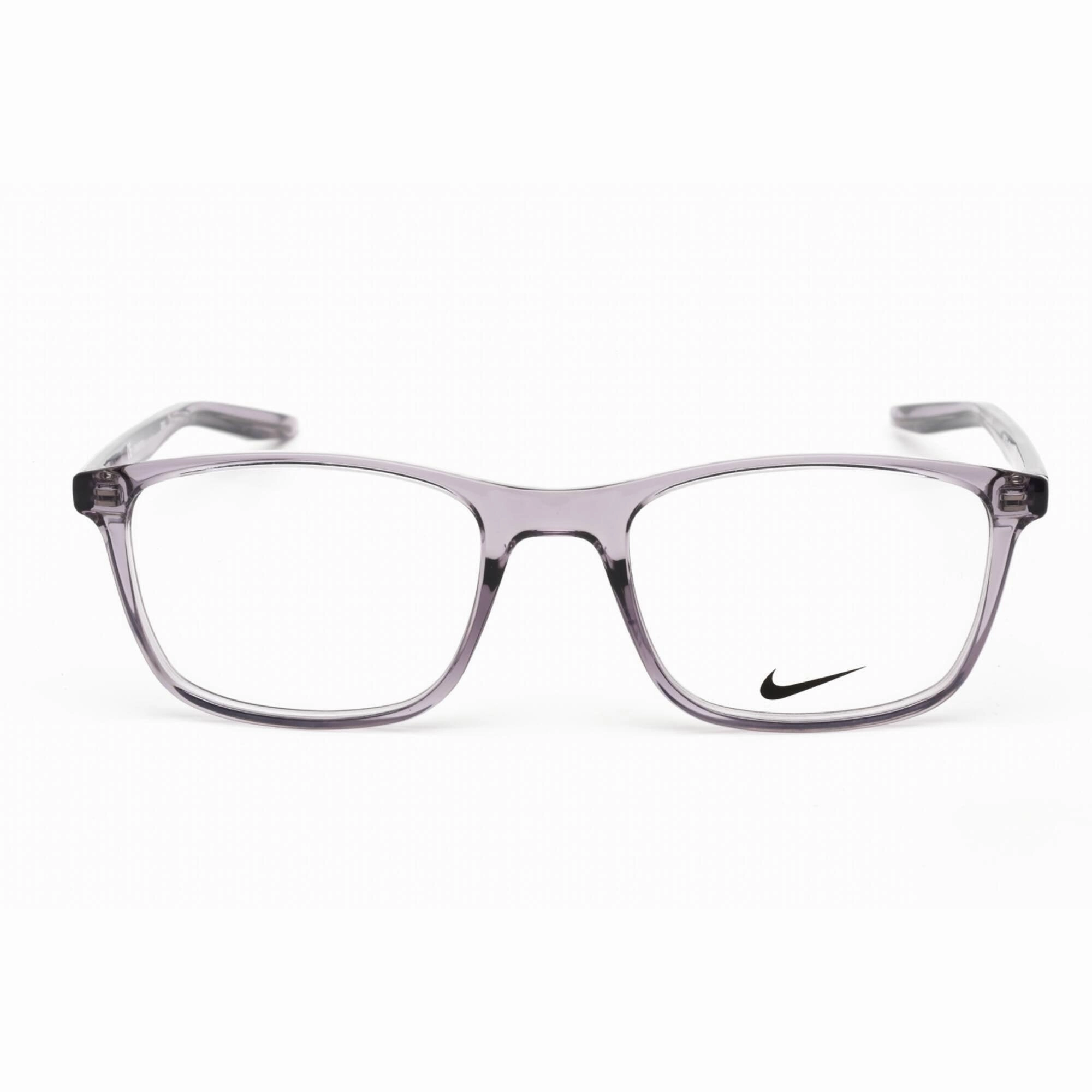 Nike Unisex Eyeglasses - Crystal Dark Raisin Plastic Square Frame | NIKE 7129 500