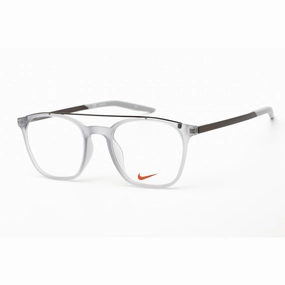 Nike Unisex Eyeglasses - Matte Wolf Grey Plastic Square Shape Frame | Nike 7281 032