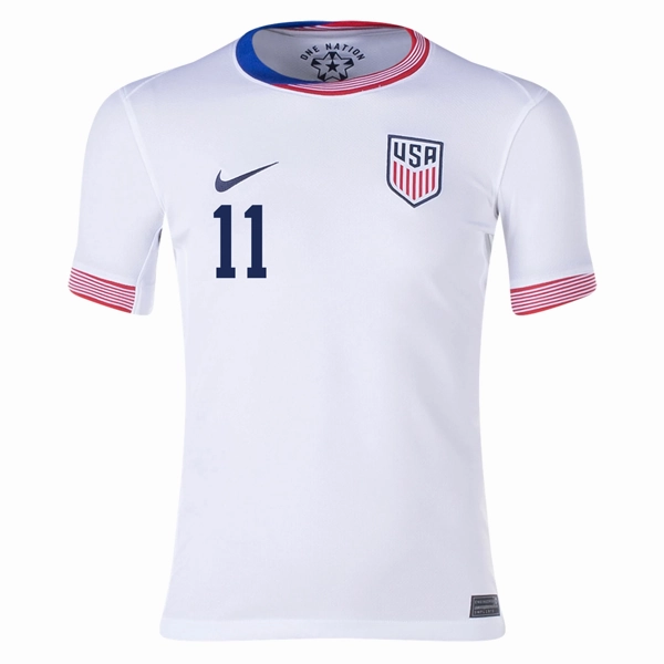 Nike Youth United States Brenden Aaronson Home Jersey 24/25 (White)