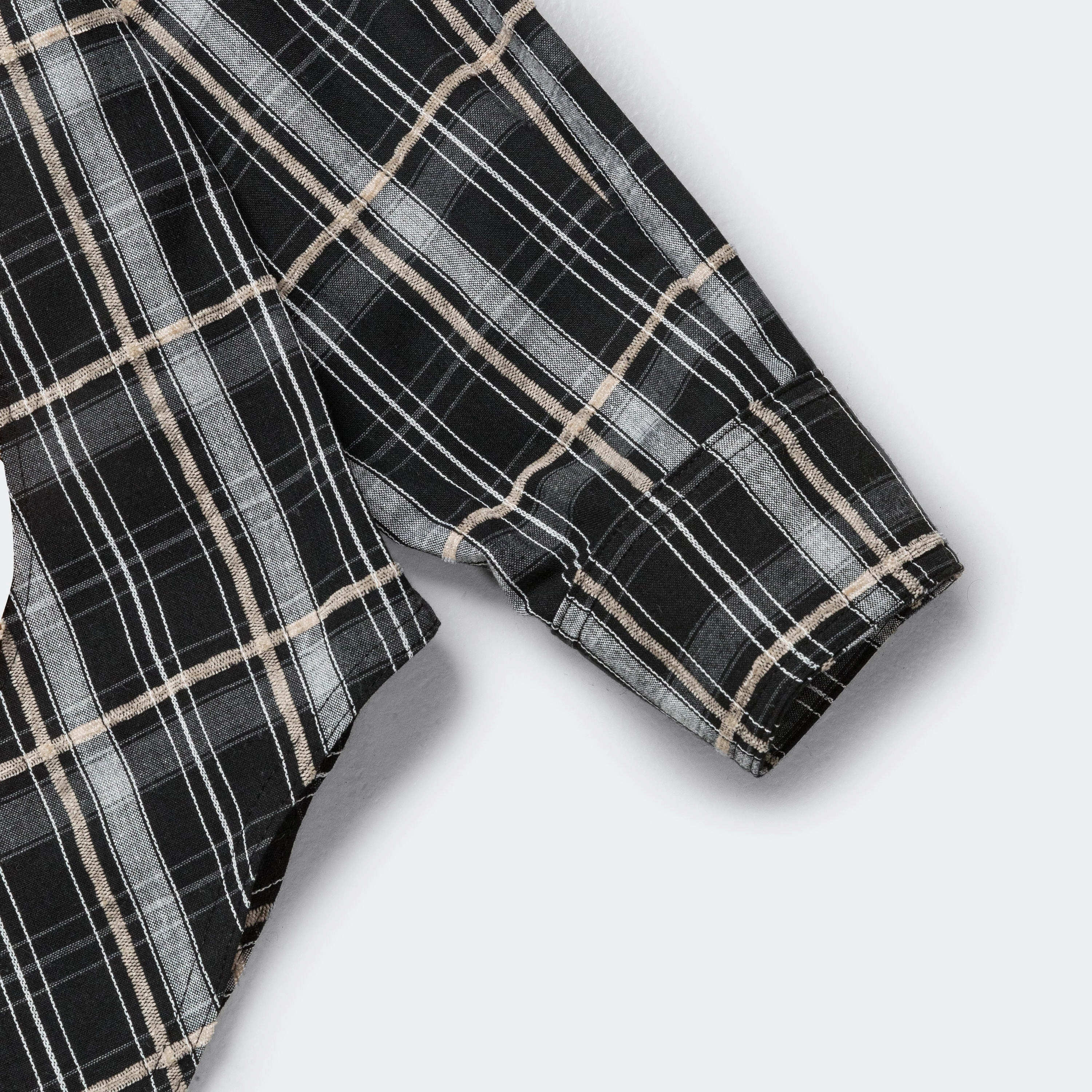 Noah Patch Check Shirt - Black