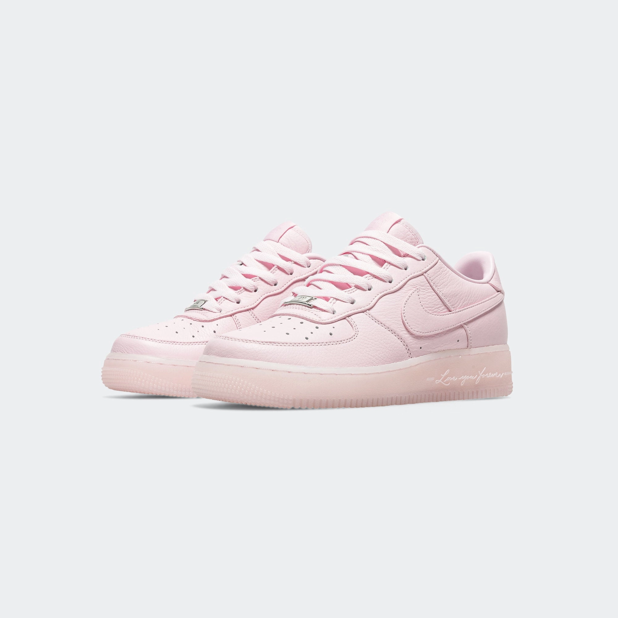 Nocta Air Force 1 Low (GS) - Pink Foam/Cobalt Tint-Metallic Silver