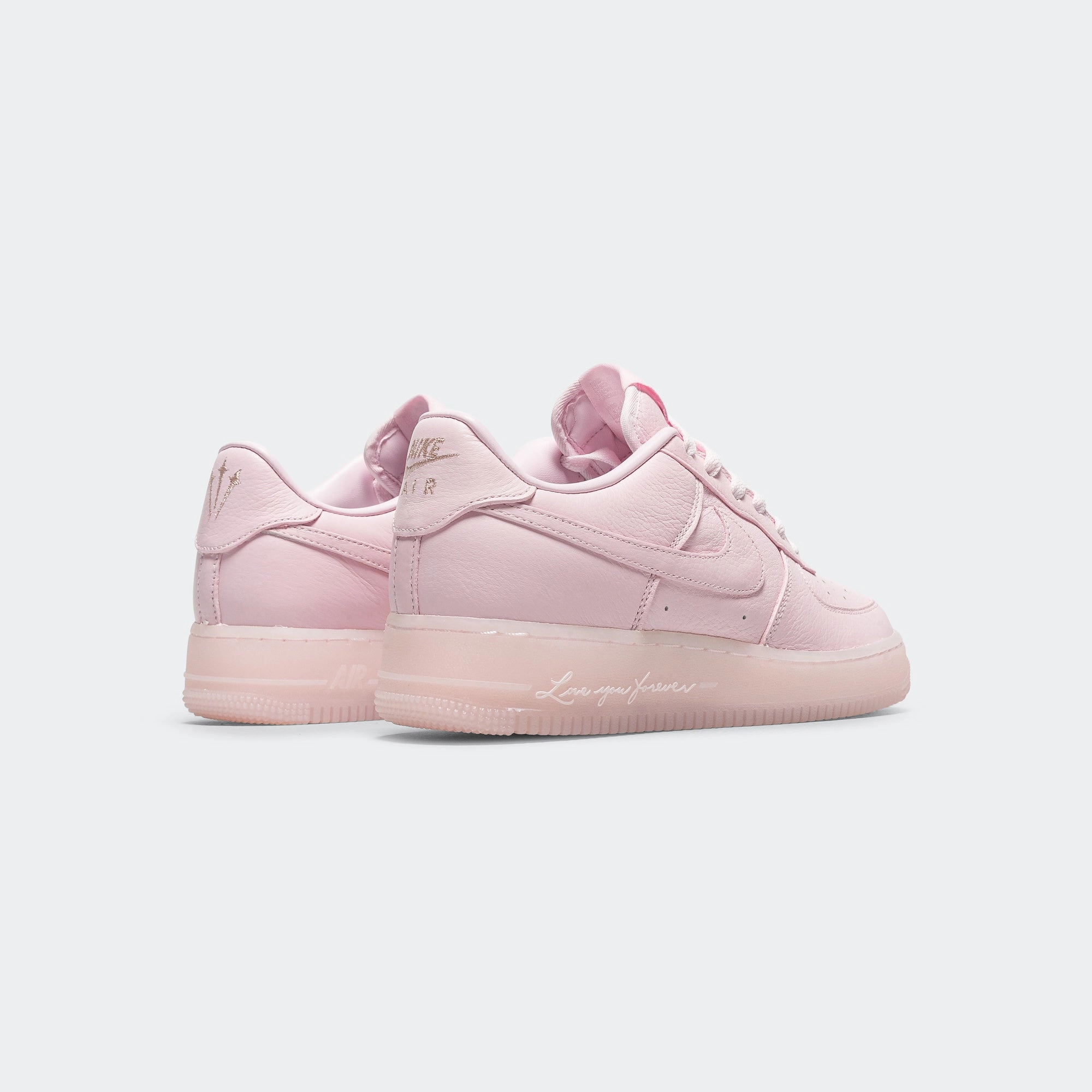 Nocta Air Force 1 Low (GS) - Pink Foam/Cobalt Tint-Metallic Silver