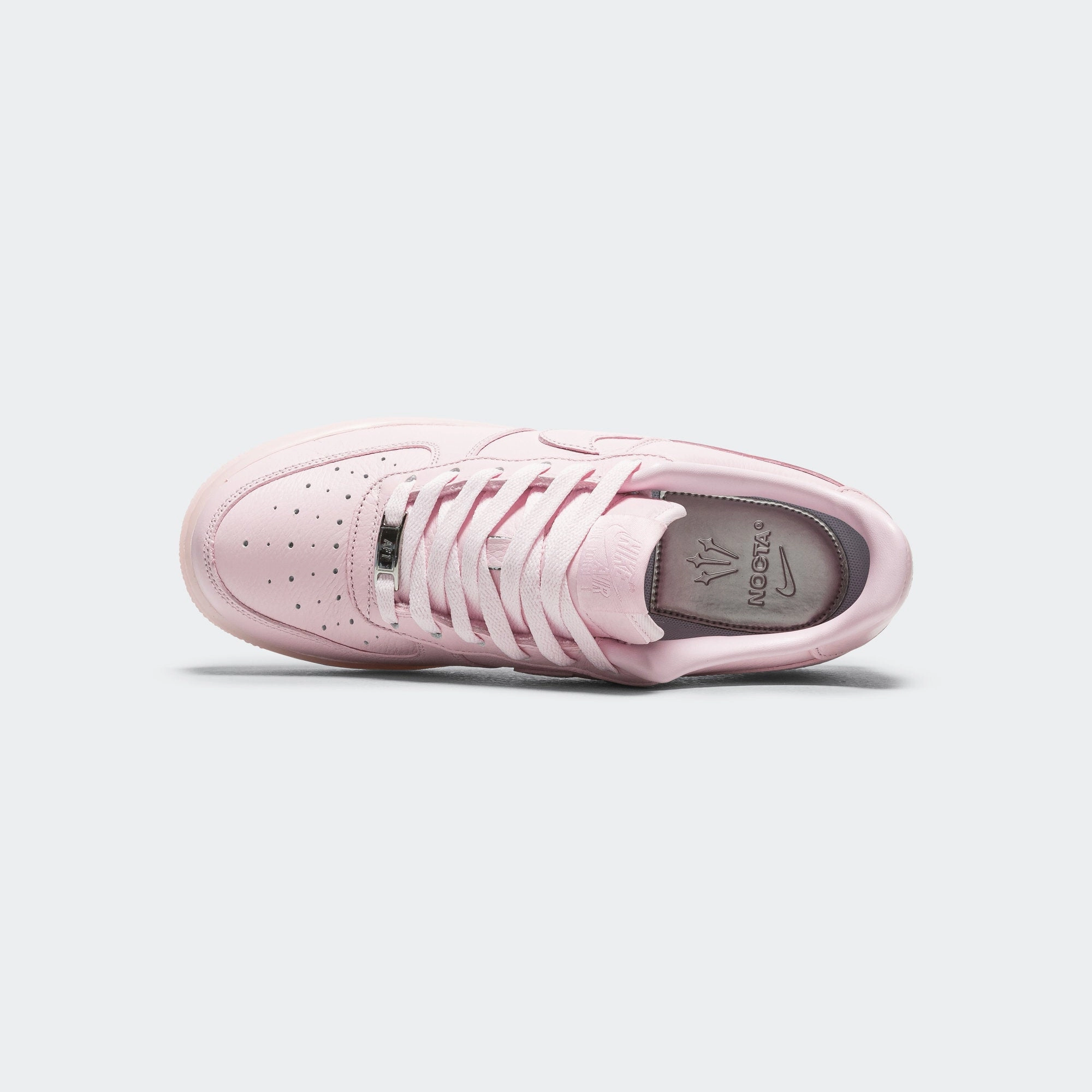 Nocta Air Force 1 Low (GS) - Pink Foam/Cobalt Tint-Metallic Silver