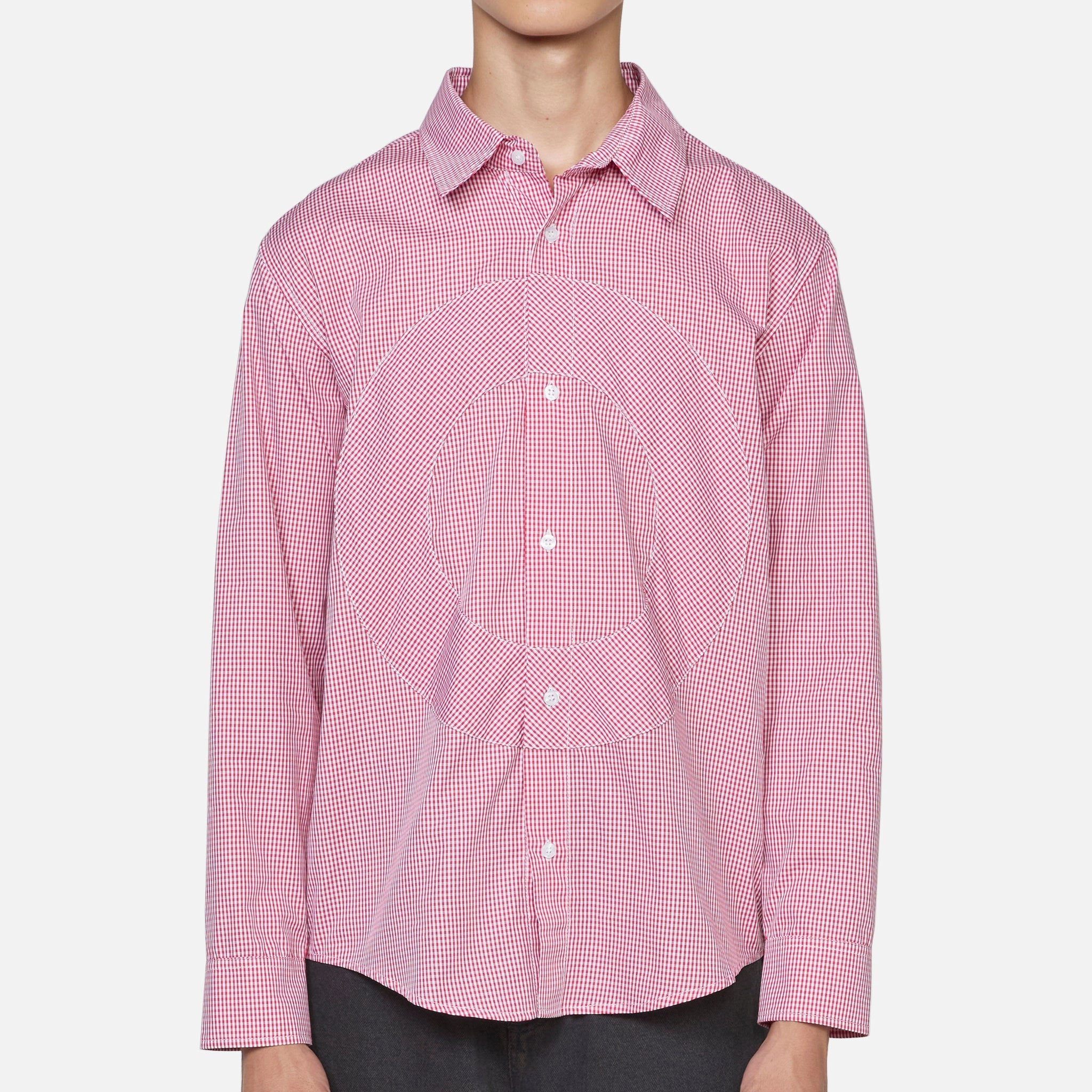 O Gingham Shirt Red | White