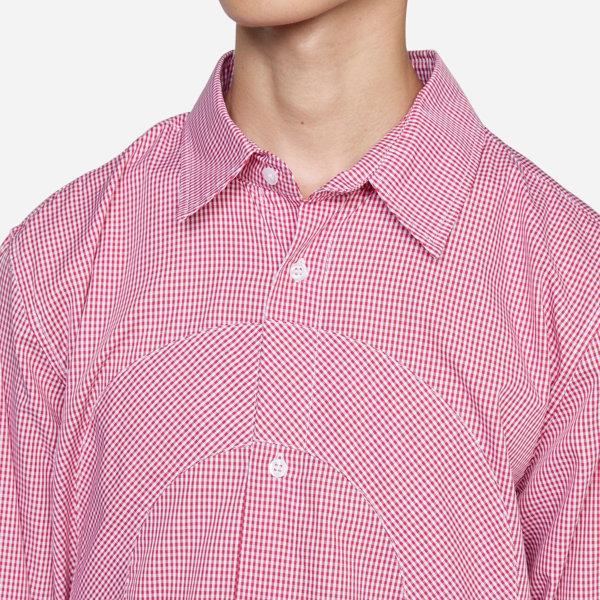 O Gingham Shirt Red | White