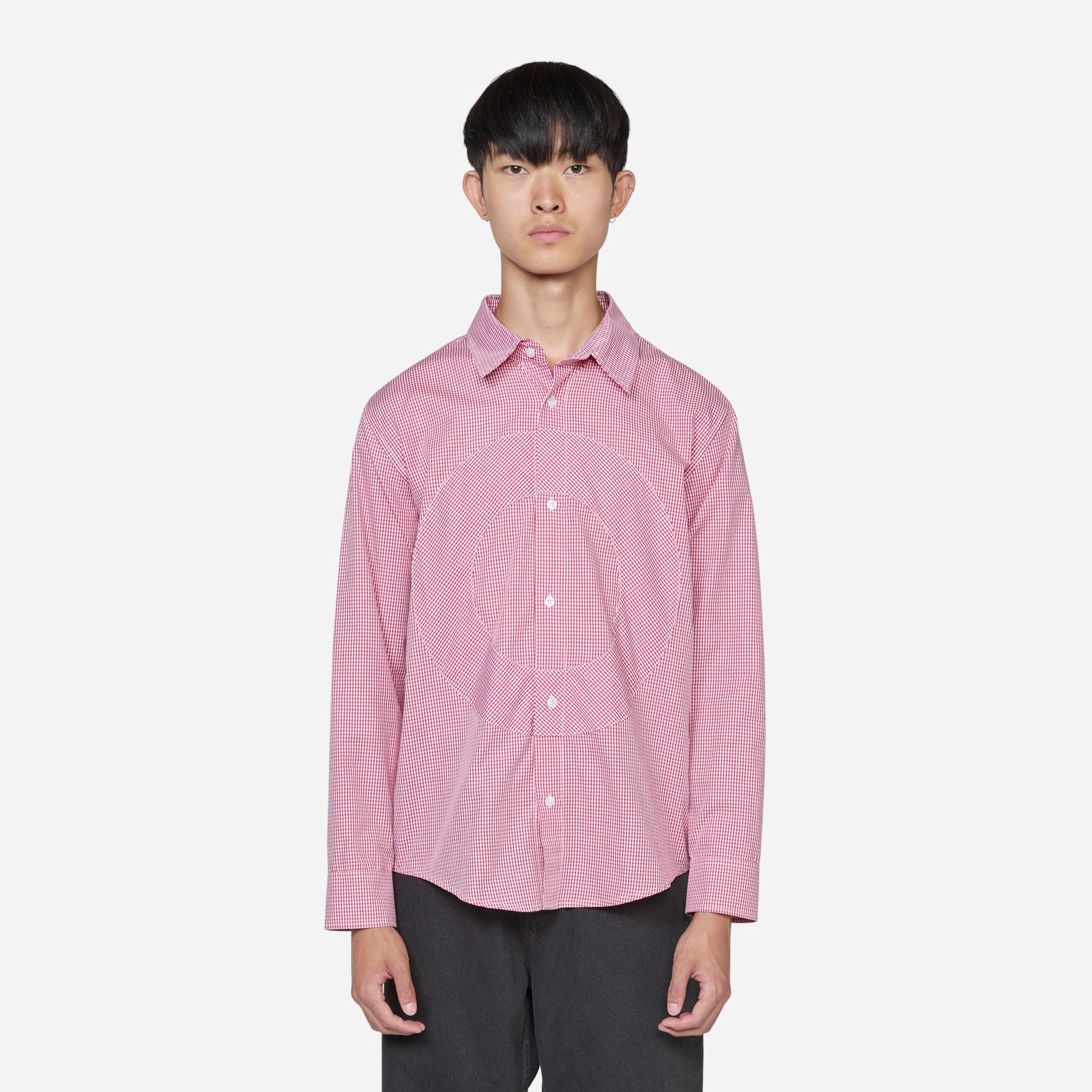 O Gingham Shirt Red | White