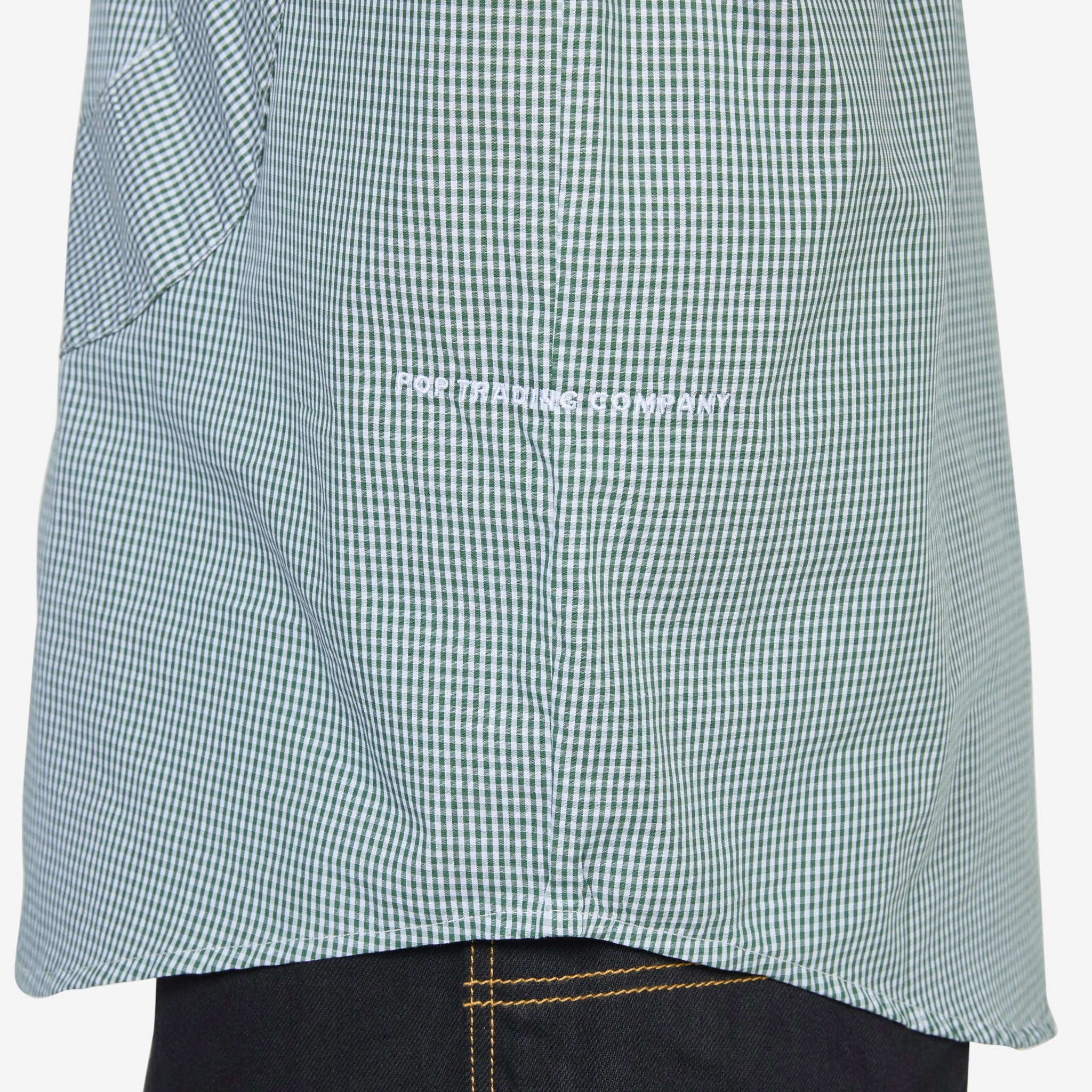 O Shortsleeve Gingham Shirt Green | White