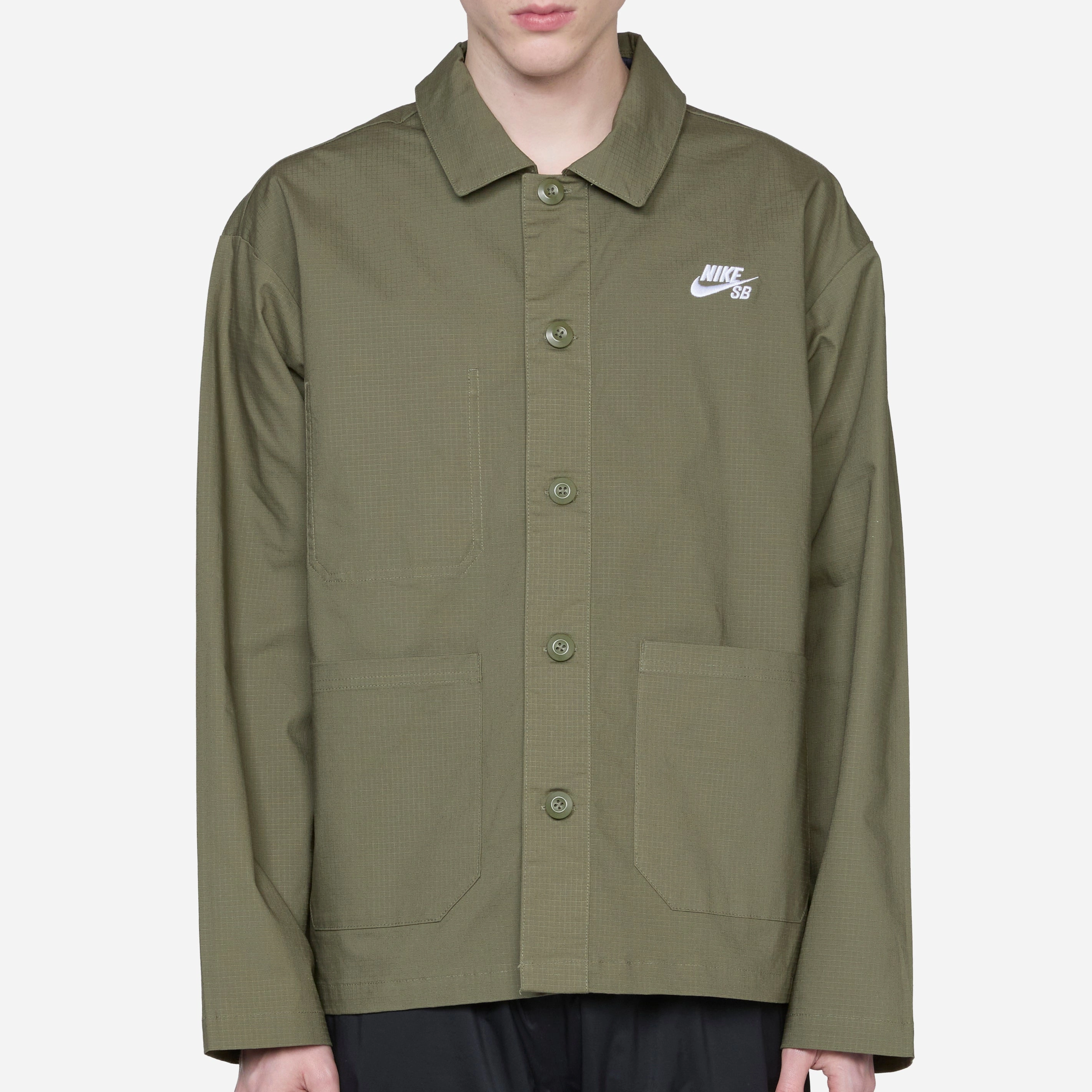 Olympic Agnostic Skate Chore Jacket Medium Olive | White