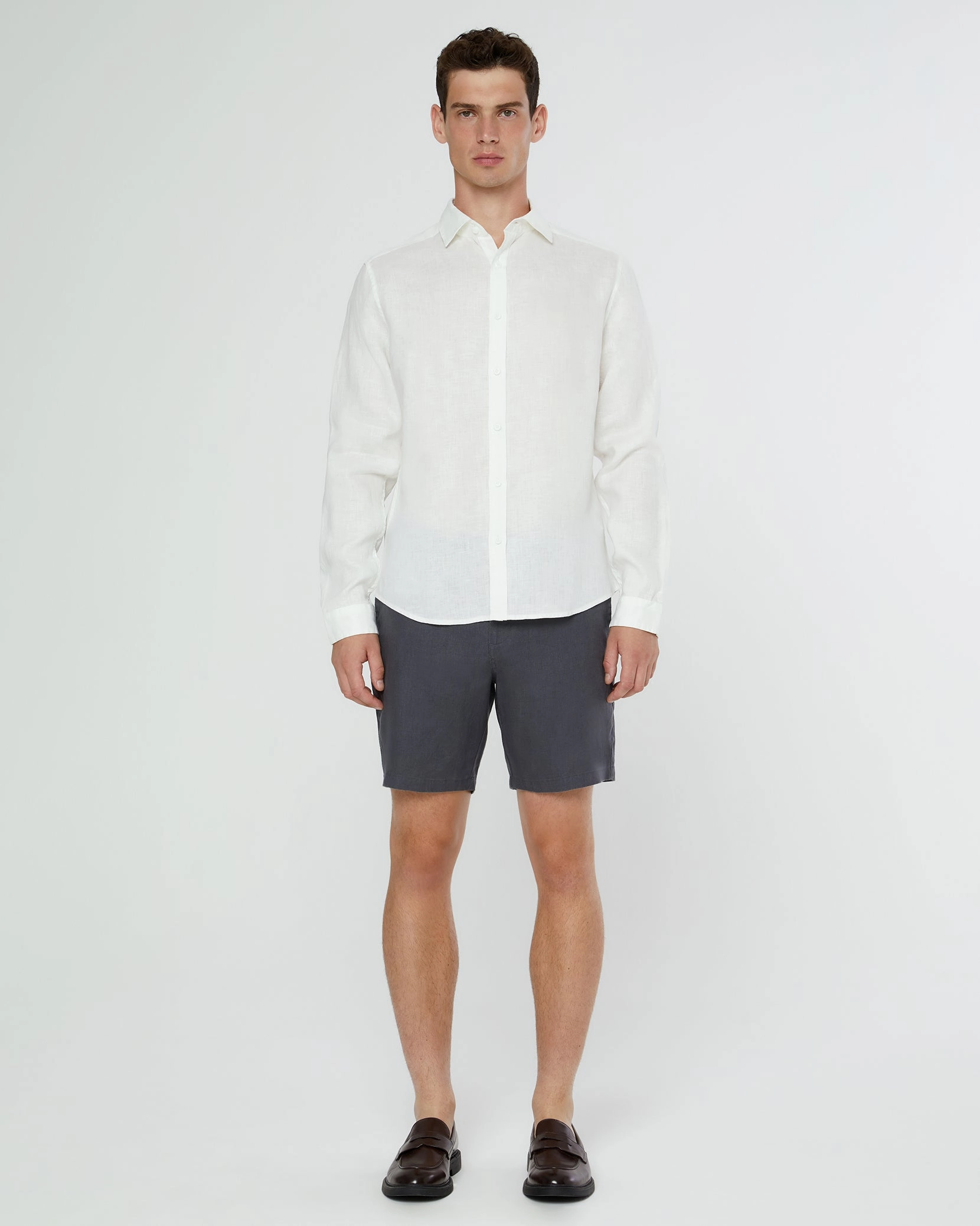 Onia Linen Fixed-Waist Short