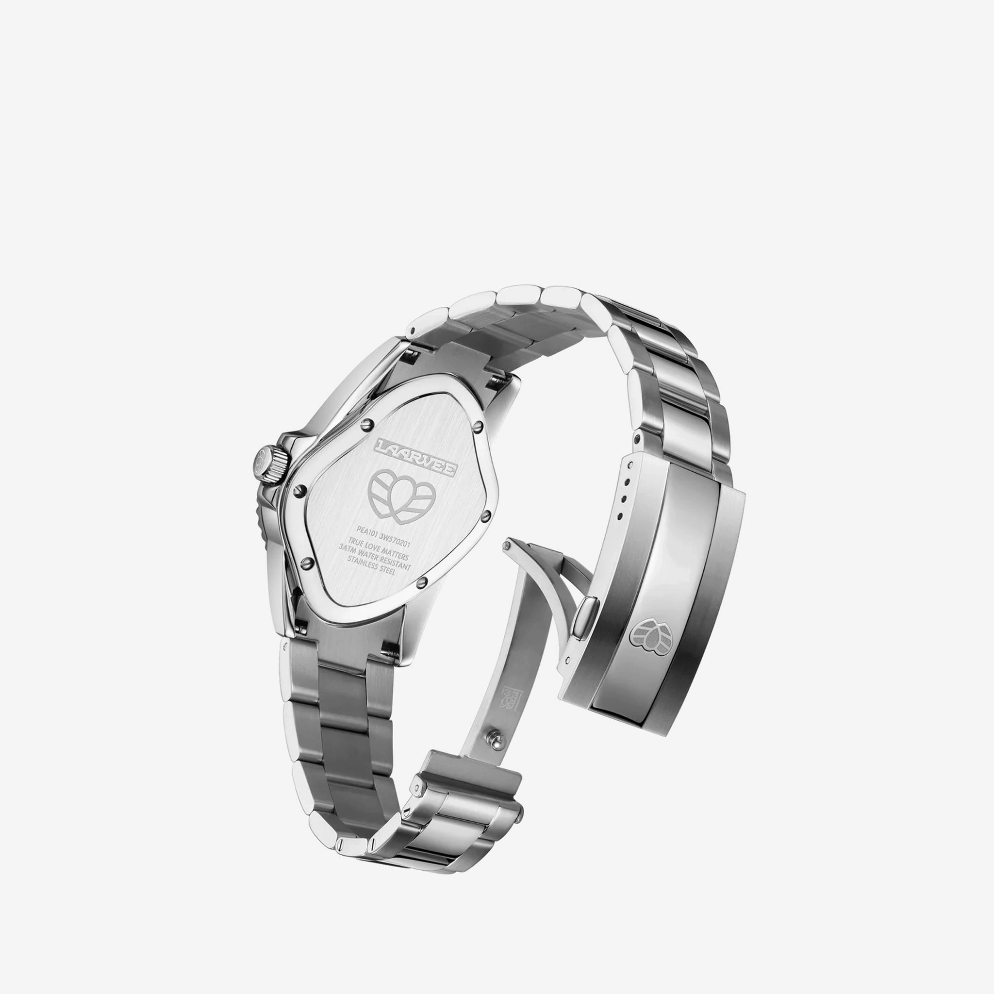 PEA101 Silver Precision Steel | Green Bezel | Green Dial 32mm