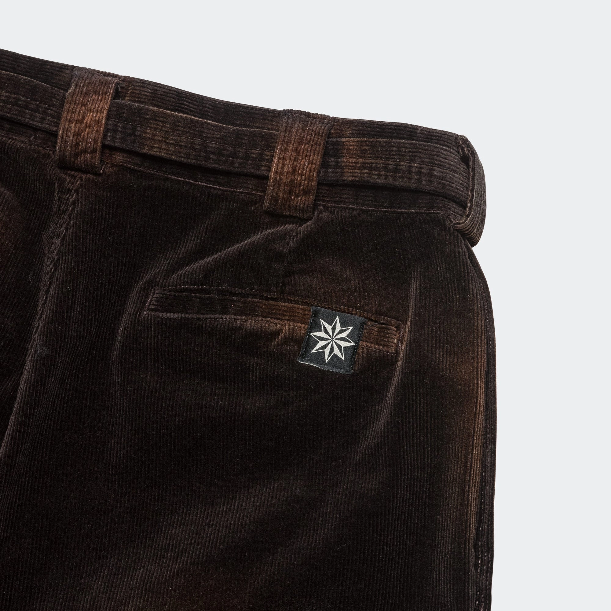 Pleated Work Pant - Washed Brown