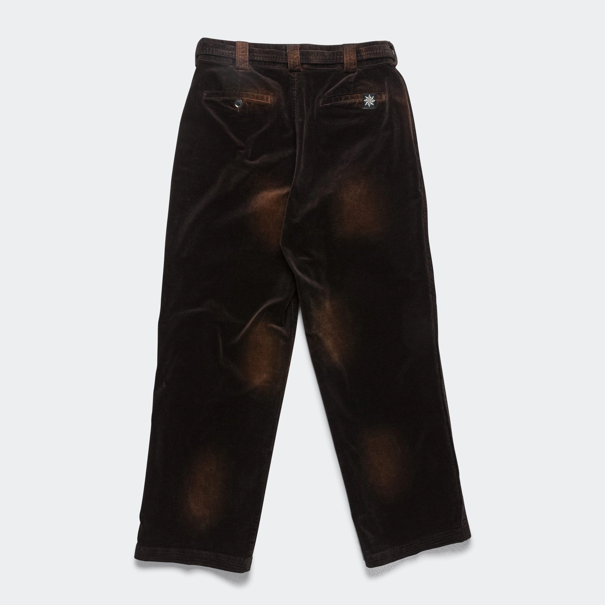 Pleated Work Pant - Washed Brown