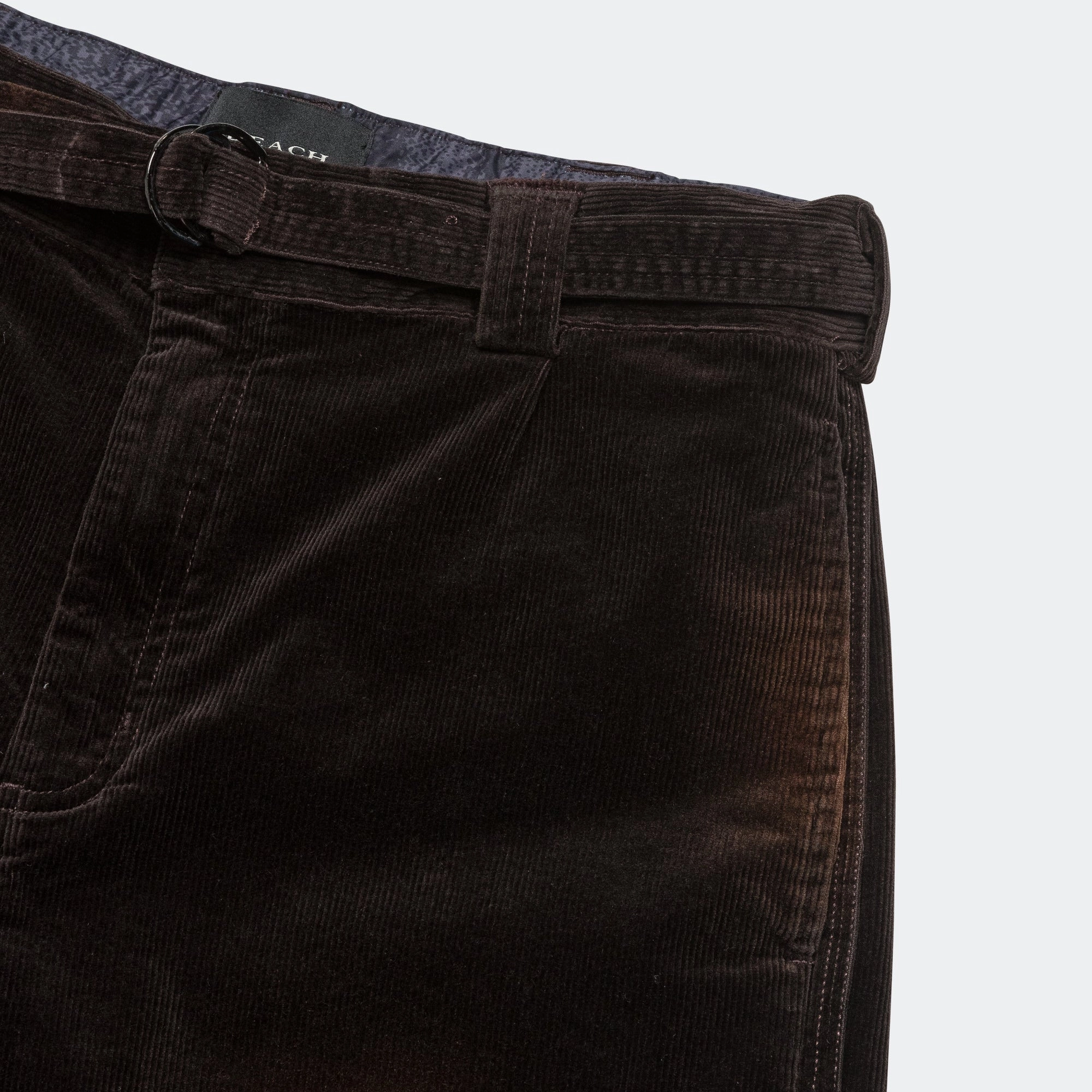 Pleated Work Pant - Washed Brown