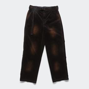 Pleated Work Pant - Washed Brown
