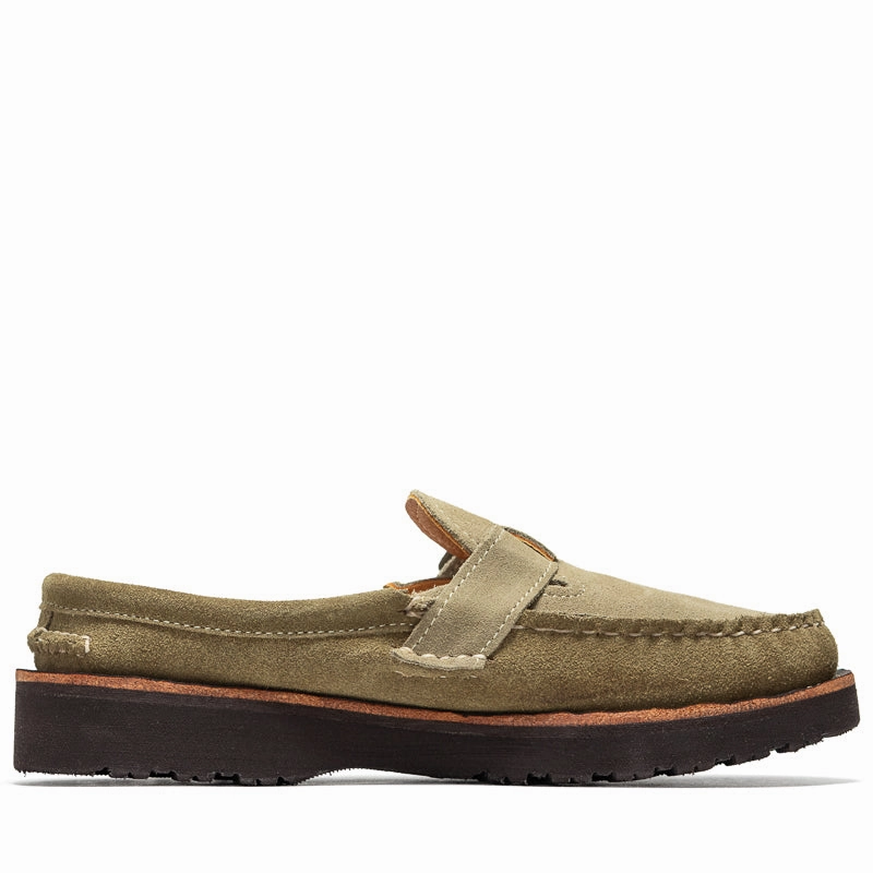 Politics x Easymoc Easy Buckle Moc - Olive/Stone Suede