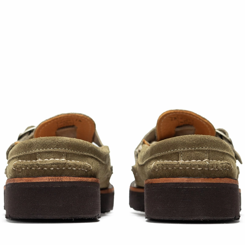 Politics x Easymoc Easy Buckle Moc - Olive/Stone Suede