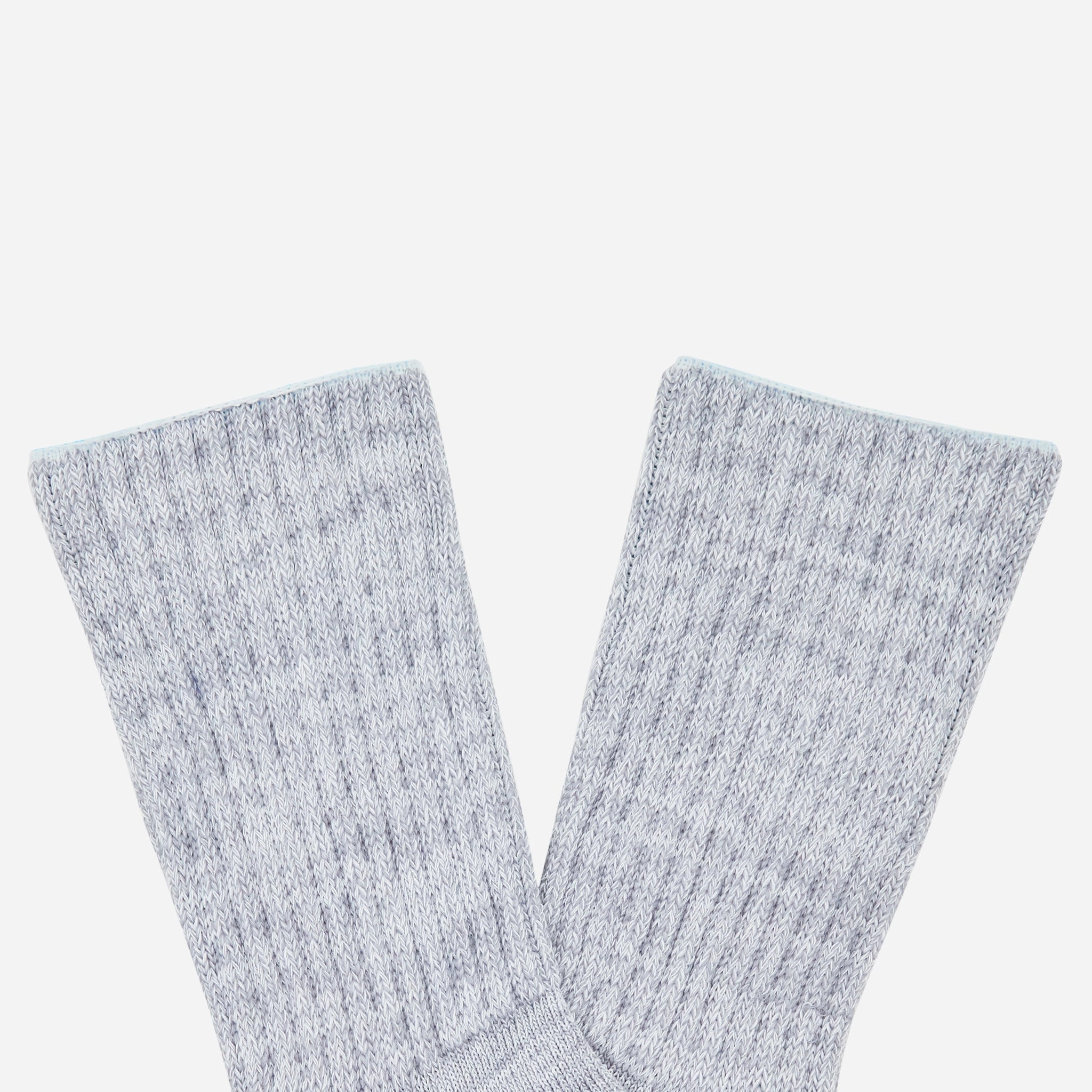 Ribbed Crew Socks Bluegrey