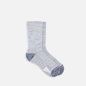 Ribbed Crew Socks Bluegrey