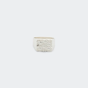 Rose Garden Signet Impression - 925 Silver