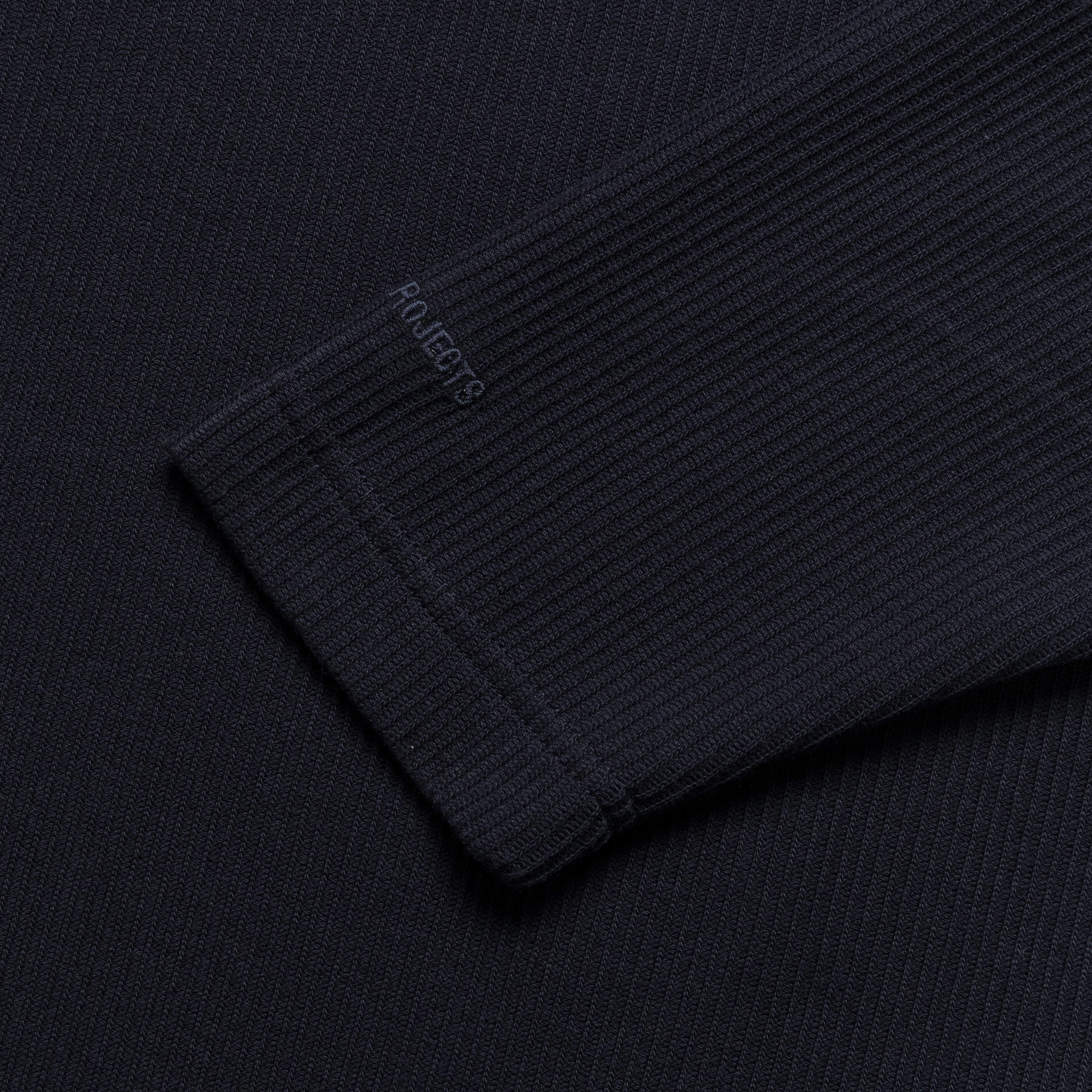 Ruben Double Face LS Polo - Dark Navy