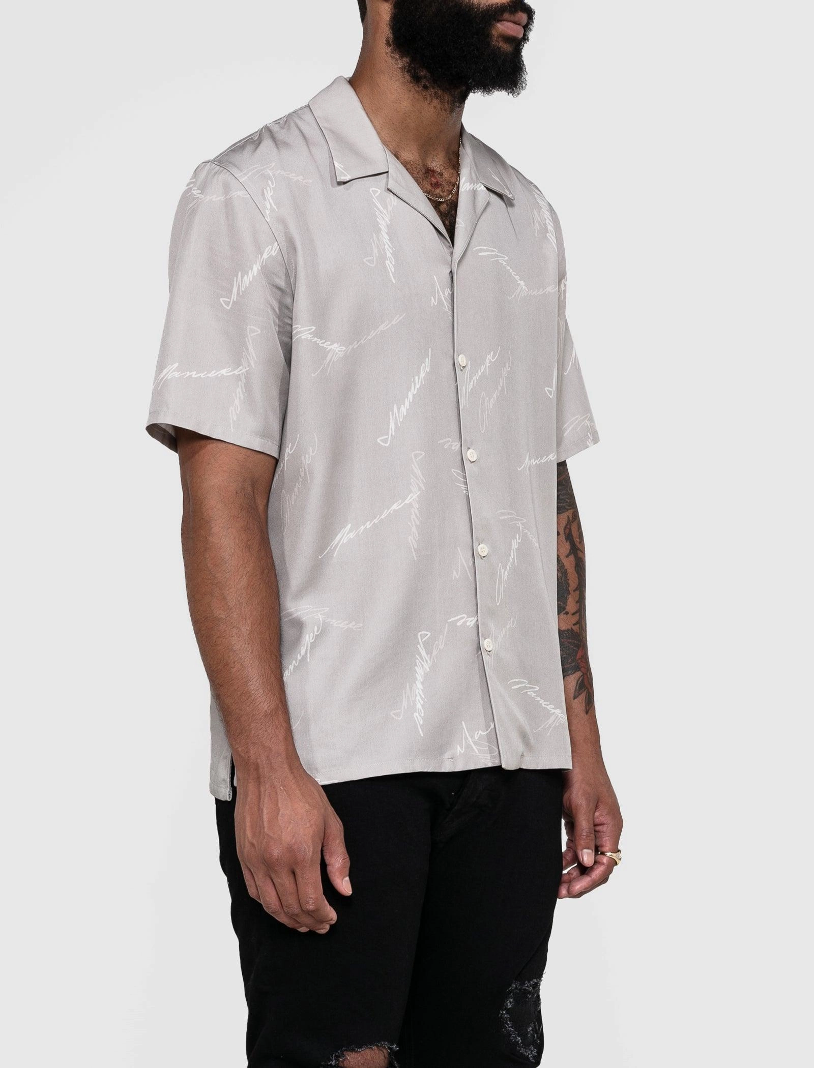 SCRIPT WOVEN SHIRT