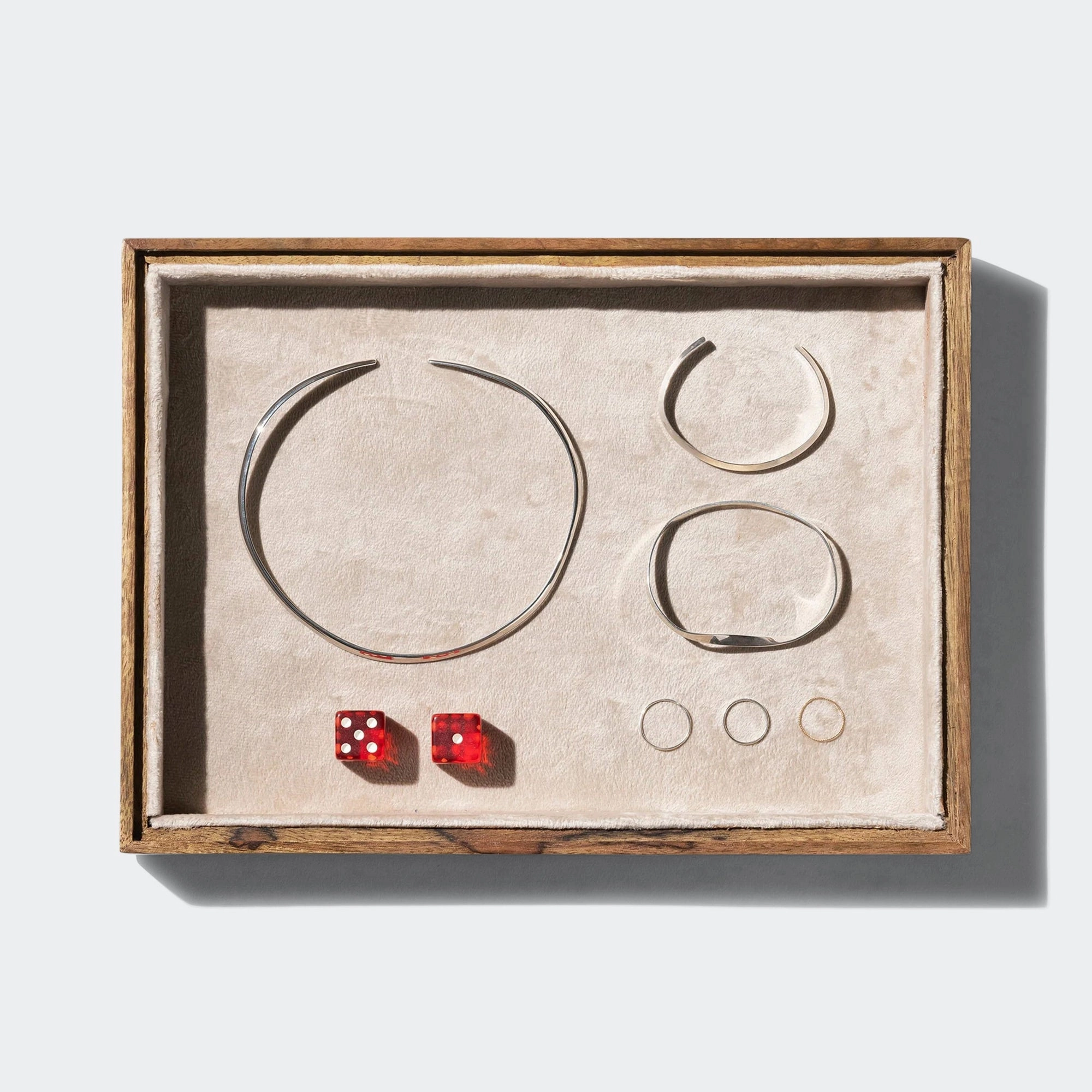 Stackable Jewellery Tray - Beige